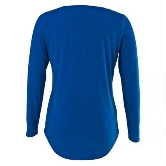 NBA Oklahoma City Thunder Women's Long Sleeve Scoop Neck T-Shirt S - Picture 3 of 4